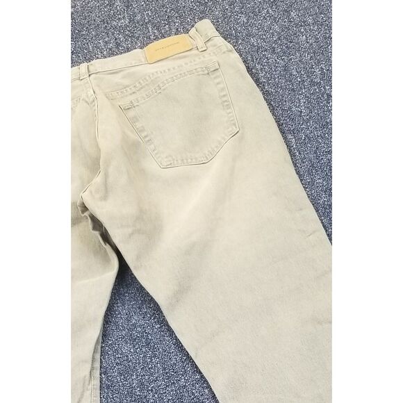 VTG ZARA Jeans Women's 34x33 Tan Denim Flared Bottoms Bootcut Y2K - Picture 4 of 14